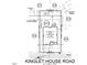 A surveyed plot plan showing setbacks, building footprint, easements, and rights of way at 929 Kinglet House Rd, Knightdale, NC 27545