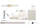 Bathroom 2 finishes offer polished nickel faucet fixtures, and white wall tiles to accompany bright neutral cabinet hardware at 7000 North Ridge Dr, Raleigh, NC 27615