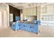 Kitchen under construction with custom cabinetry and island space at 7000 North Ridge Dr, Raleigh, NC 27615