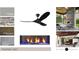 Screen porch design featuring stone accents, linear fireplace, and dark walnut porch ceilings at 7000 North Ridge Dr, Raleigh, NC 27615
