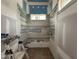 Shower under construction with moisture resistant boards at 7000 North Ridge Dr, Raleigh, NC 27615