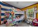 bedroom with bunk bed and colorful decor at 118 W Silver Belle Dr, Zebulon, NC 27597