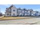 A street view shows a row of new two-story townhomes at 3181 Mission Olive Pl # 346, New Hill, NC 27562