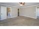 Primary bedroom with ensuite bathroom and large closet at 3716 Massey Ridge Ct, Raleigh, NC 27616