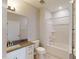 Clean bathroom, bathtub, toilet, and vanity at 2370 Bay Minette Sta # 697, Apex, NC 27502