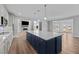 Spacious kitchen with a large island and open layout to the living spaces at 5554 Lake Vista Ct, Rocky Mount, NC 27803