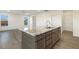 Kitchen island with granite countertop and ample storage at 182 Ford Meadows Dr, Garner, NC 27529
