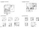 Detailed first and second floor plan of a two-story home with multiple bedrooms and living spaces at 23 Quail Pt Cir, Clayton, NC 27520