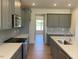 Beautiful kitchen featuring sleek gray cabinets and ample countertop space at 23 Quail Pt Cir, Clayton, NC 27520