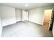 Carpeted bedroom featuring a connecting door and an open closet, perfect for creating a cozy and functional space at 328 Bishop Lane, Sanford, NC 27330