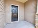 Modern black front door and neutral siding at 40 Lavender Ln, Clayton, NC 27520