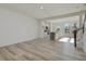 Open living room with kitchen and stairs visible at 40 Lavender Ln, Clayton, NC 27520