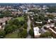 Aerial view of downtown buildings nestled among green trees and city streets at 1001 Hillsborough St # 304, Raleigh, NC 27603