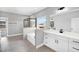 Beautiful bathroom featuring dual vanities, soaking tub, and separate shower at 443 Ravensworth Dr, Garner, NC 27529