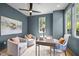 Charming office with modern decor, bright light, and comfortable furniture at 3723 Bellevue Rd, Raleigh, NC 27609