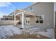 Covered patio with concrete flooring and access from double doors at 1519 Peabody Ct, Mebane, NC 27302