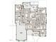 Detailed first floor plan showing the layout of the kitchen, living spaces, bedrooms, and garage at 504 Colvard Woods Way Way, Durham, NC 27713