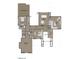 Second-floor plan featuring bedrooms, bathrooms, a bonus room, media area, and unfinished attic space at 504 Colvard Woods Way Way, Durham, NC 27713