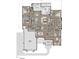 Detailed first-floor plan showcasing the layout, including the kitchen, great room, owner's suite, and garage at 504 Colvard Woods Way Way, Durham, NC 27713