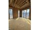 A bright sun room featuring multiple windows for ample natural light during construction at 504 Colvard Woods Way Way, Durham, NC 27713