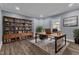 Spacious home office features built-in shelving and large window at 505 S Magnolia Ave, Dunn, NC 28334