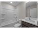 Bathroom with tub, toilet and single vanity at 804 Pryor St # 49, Mebane, NC 27302