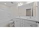 Clean bathroom with double vanity and tub at 806 Pryor St # 50, Mebane, NC 27302