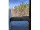 View of the backyard and wooded area from the patio at 1050 Mountain Crown St, Durham, NC 27703