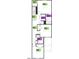 Second floor plan featuring bedrooms, primary bath, linen closet, laundry, and walk-in closet at 1050 Mountain Crown St, Durham, NC 27703