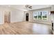 Naturally-lit living room with contemporary flooring and large window with backyard views at 6965 Us-401, Fuquay Varina, NC 27526