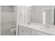 Bathroom with double sinks and white cabinets at 9148 Dupree Meadow Dr # 11, Angier, NC 27501