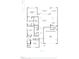 Detailed floor plan of a modern farmhouse design featuring a spacious primary suite at 2209 Abbeyhill Dr # 118, Raleigh, NC 27610