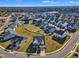 Aerial view of neighborhood with many homes at 616 Silver Comet Dr, Knightdale, NC 27545