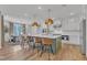 Open concept kitchen with dining area and stainless steel appliances at 616 Silver Comet Dr, Knightdale, NC 27545