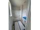 Bathroom with a shower-tub combination and white vanity with blue countertop at 111 Demascus Way # 021, Four Oaks, NC 27524