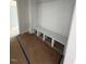 Mudroom features bench seating with cubbies underneath and an open doorway at 111 Demascus Way # 021, Four Oaks, NC 27524
