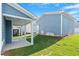 Enjoy the outdoors on this lovely home with a cozy covered patio and well-maintained green backyard at 9216 Leaning Post Rd # 447, Wake Forest, NC 27587