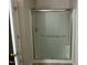 Modern shower with glass enclosure and silver fixtures at 3016 Old Craig Trail, Mebane, NC 27302