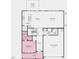 Floor plan featuring bedroom 5 layout with bath, kitchen, and gathering spaces at 114 Hickory Grove Dr, Sanford, NC 27330