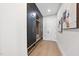 Mudroom with built-in storage cabinets and bench seating at 662 Manchester Dr, Raleigh, NC 27609