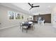 Spacious recreation room with a dining table and a bar area at 662 Manchester Dr, Raleigh, NC 27609