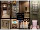 Collage of unique architectural details, including elevator and staircase at 3105 Cone Manor Ln, Raleigh, NC 27613