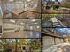 Collage of home's exterior and garage with many parking spaces at 3105 Cone Manor Ln, Raleigh, NC 27613