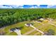Residential neighborhood nestled amidst a vast green forest, highlighting the community's peaceful and secluded location at 9314 Turkey Way, Middlesex, NC 27557