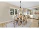 Dining room area with lots of natural light and an open concept layout for seamless entertaining and Gathering living at 9314 Turkey Way, Middlesex, NC 27557