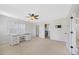 Bedroom featuring a ceiling fan, desk, closet, and windows for natural light at 2024 Stanchion St, Haw River, NC 27258