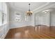 Bright dining area with hardwood floors and detailed trim at 2024 Stanchion St, Haw River, NC 27258