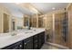 Spa-like bathroom with double sinks and large shower at 454 Big Willow Way, Rolesville, NC 27571