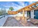 Stylish wooden outdoor deck with pergola for shade and railing at 811 Maple Berry Ln # 104, Raleigh, NC 27607