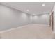 Spacious bedroom features neutral carpeting, recessed lighting, and a large closet at 811 Maple Berry Ln # 105, Raleigh, NC 27607